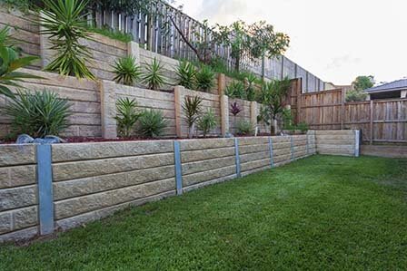 cost effective backyard wall
